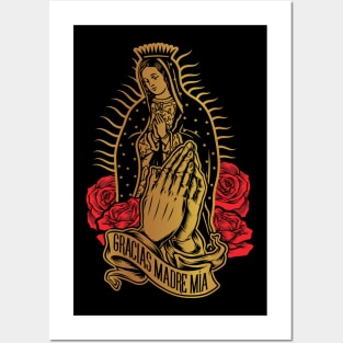 VIRGEN DE GUADALUPE  GRACIAS MADRE MÍA Posters and Art